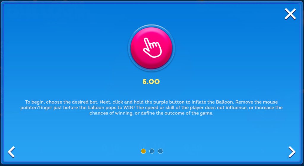 How to start Baloon Game